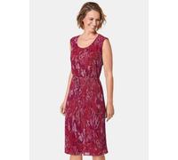 Goldner Druckkleid Damen pink, 46