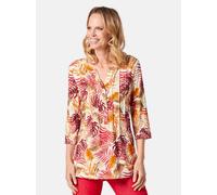 Goldner Drucktunika-Shirt Damen orange, 44