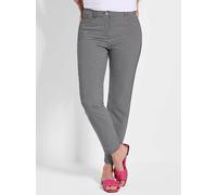 Vichy-Hose LOUISA in Seersucker Qualität schwarz 25 lang