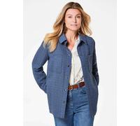Goldner Hemdjacke Damen blau, 44