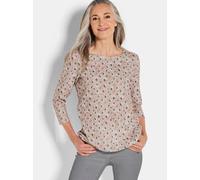 Goldner Jerseyshirt Damen beige, 38