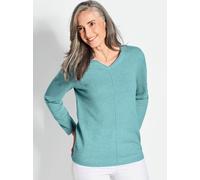 Goldner Kaschmirpullover Damen aqua, 44