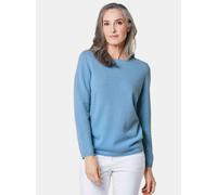 Goldner Kaschmirpullover Damen blau, 44