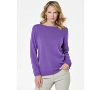 Goldner Kaschmirpullover Damen lila, 48