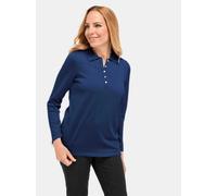 Goldner Kurzgröße: Pullover mit Polokragen Damen marine, 22