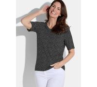 Goldner Kurzgröße: Shirt Damen schwarz, 19