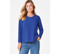 Goldner Langarm-Shirts Damen Baumwolle blau, 44