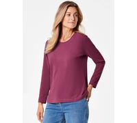 Goldner Langarm-Shirts Damen Baumwolle rot, 44