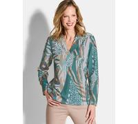 Goldner Langarmshirt Damen Baumwolle grün, 23