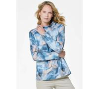 Goldner Langarmshirt Damen blau, 25