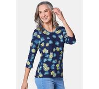 Druckshirt in kraftvollen Farben blau 42