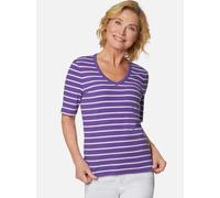 Goldner Ringelshirt Damen lila, 38