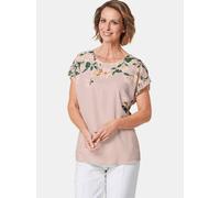 Goldner Schlupfbluse Damen rosa, 46
