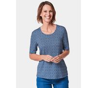 Goldner Shirt-Sets Damen Viskose blau, 38