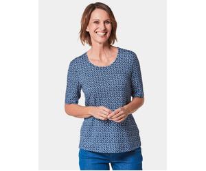 Goldner Shirt-Sets Damen Viskose blau, 42