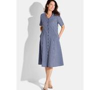 Goldner Sommerkleid Damen blau, 44