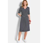 Goldner Sommerkleider Damen Viskose blau, 52