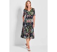 Goldner Sommerkleider Damen Viskose blau, 52