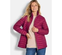 Steppjacke GOLDNER "Kurzgröße Herbstjacke mit Daunen, Stehkragen", Damen, Gr. 19, rot (bordeaux), Obermaterial: 100% Polyamid PA., Modisch, Jacken Steppjacke, 2-Wege RV (12088421-19) bordeaux