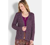 Goldner Strickjacke Damen aubergine, 38