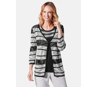 Goldner Strickjacke Damen schwarz, 42