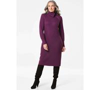 Goldner Strickkleid Damen aubergine, 44