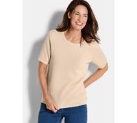 Goldner Strickpullover Damen beige, 42