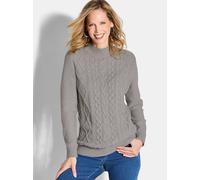 Goldner Strickpullover Damen grau, 42
