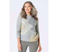 Goldner Strickpullover Damen grau, 42