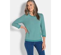 Goldner Strickpullover Damen grün, 44