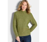 Goldner Strickpullover Damen grün, 46