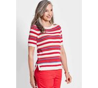 Goldner Strickpullover Damen rot, 38