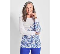 Goldner Strickpullover Damen weiß, 42