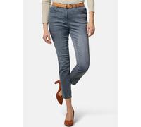 Goldner Verkürzte Jeanshose ANNA Damen hellgrau, 48