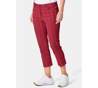 Goldner Verkürzte Struktur-Hose Damen rot, 40