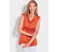 Goldner Wasserfalltop Damen orange, 42