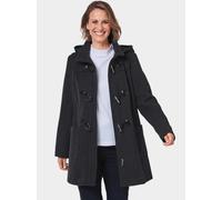 Goldner Woll-Dufflecoat Damen grau, 48