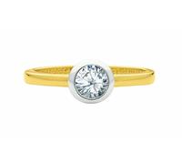 Goldring ADELIA´S "Damen 333 Gold Ring mit Zirkonia" Gr. 52, gold, Fingerringe, Damen, 52,mit Zirkonia, Gelbgold 333 Gold, Gelbgold 333, Gold, Goldring, mit Zirkonia Goldschmuck für Damen (15897628-52
