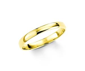 Goldring AMOR "9831883" Gr. 56, gelb (gelbgold, 333), Fingerringe, Damen, 56, Gelbgold 333, 3mm, Goldring (870190-56) gelbgold, 333
