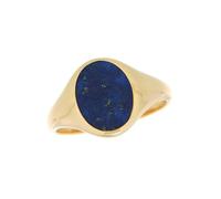 Goldring FIRETTI "Schmuck Geschenk Gold 585 Herrenring Goldring Edelstein Farbstein" Gr. 19, gold (gelbgoldfarben, blau), Fingerringe, Damen, 19, Gelbgold 585, Goldring, mit Lapislazuli (91375510-19)
