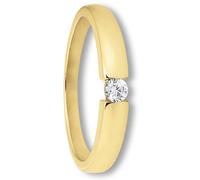 Goldring ONE ELEMENT "Zirkonia Ring aus 333 Gelbgold" Gr. 48, gold, Fingerringe, Damen, 48,mit Zirkonia, Gelbgold 333 Gold, Gelbgold 333, Gold, Goldring, Ihr persönliches Symbol - liebevoll gearbeitet