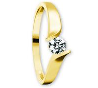 Goldring ONE ELEMENT "Zirkonia Ring aus 333 Gelbgold" Gr. 56, gold, Fingerringe, Damen, 56,mit Zirkonia, Gelbgold 333 Gold, Gelbgold 333, Gold, Goldring, Bedeutungsvoll & zeitlos - ein Begleiter mit P