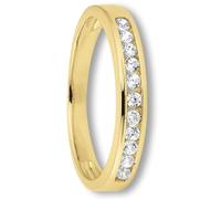 Goldring ONE ELEMENT "Zirkonia Ring aus 333 Gelbgold" Gr. 57, gold, Fingerringe, Damen, 57,mit Zirkonia, Gelbgold 333 Gold, Gelbgold 333, Gold, Goldring, Feine Gestaltung - ein Sinnbild mit ruhiger El