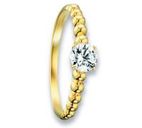 Goldring ONE ELEMENT "Zirkonia Ring aus 333 Gelbgold Zirkonia Ring aus 333 Gelbgold" Gr. 52, gold, Fingerringe, Damen, 52,mit Zirkonia, Gelbgold 333 Gold, Gelbgold 333, Gold, Goldring, Kleines Stateme