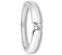 Goldring ONE ELEMENT "Zirkonia Ring aus 333 Weißgold" Gr. 56, silber, Fingerringe, Damen, 56,mit Zirkonia, Gold Weißgold 333, Gold, Weißgold 333, Goldring, Dezente Symbolik - stilvoller Begleiter für 