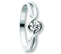 Goldring ONE ELEMENT "Zirkonia Ring aus 333 Weißgold Zirkonia Ring aus 333 Weißgold" Gr. 60, silber, Fingerringe, Damen, 60,mit Zirkonia, Gold Weißgold 333, Gold, Weißgold 333, Goldring, Ausdruck von 