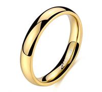 Goldringe für Frauen 4mm Eheringe Damen Siegelfinger Titanringe