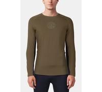 Gold's Gym Greg - Men's Fitted Compression Longsleeve Olive Größe: S | Sportshirts Outlet | Herren | Grün