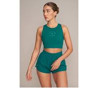 Gold's Gym Laura - Women's Cropped Sleeveless Top Green Größe: M | Sport BHs Outlet | Damen | Grün