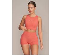 Gold's Gym Laura - Women's Cropped Sleeveless Top Red Größe: S | Sport BHs Outlet | Damen | Rot